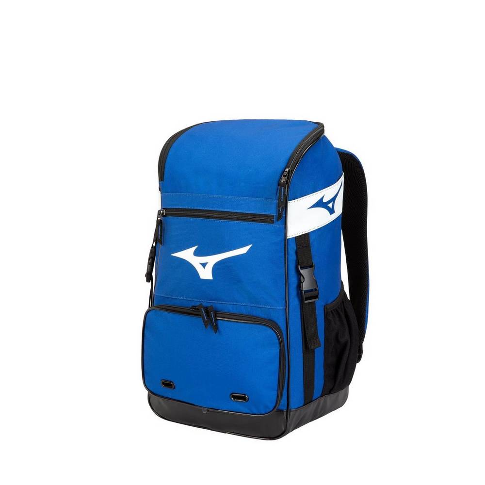 Mens Mizuno Organizer 21 Baseball Backpack Royal Philippines (DTRFLP237)